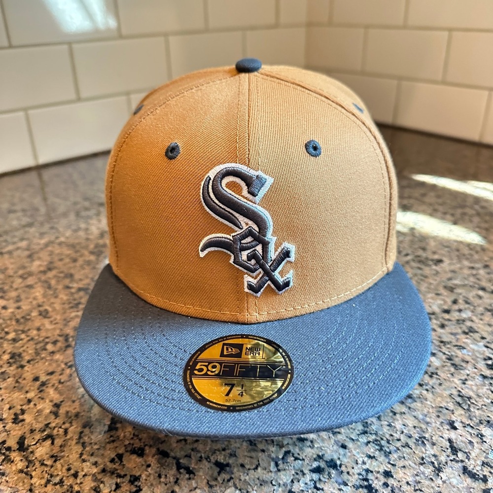 Chicago White Sox New Era 59FIFTY Fitted Hat 7 1/4 Tan New